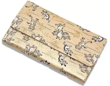 Чайная бумага фукуса смешанные ткацкие принадлежности, держатель, ножницы, тройное сложение, (чоджугига бежевый)