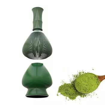 Чайная церемония 100 Matcha ABS Tea Быстрый венчик для матча Матча Чайная церемония Матча Зеленая утварь, подставки, венчик, пластик, Часен, Часен, венчик, церемония, зелёный