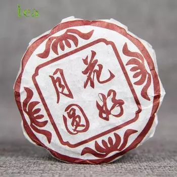 Чайная церемония Фестиваля середины осени, чайные подарки, выдержанный чай с лунным пирогом Пуэр, фирменный чай, спелая камелия, доброе полнолуние, одна упаковка 100g