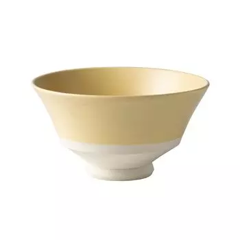 Чайная чаша Asahi Koyo Mino Ware Желтая Диаметр x Высота 1 шт. Широкое горлышко Гладкий край Умная форма Сделано в Японии Керамика Asahi Современная чайная чаша EC2402 жёлтый