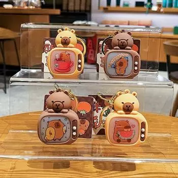 Чайная чашка душ капибара светящийся брелок ТВ стиль милый брелок животное вечеринка Style 1