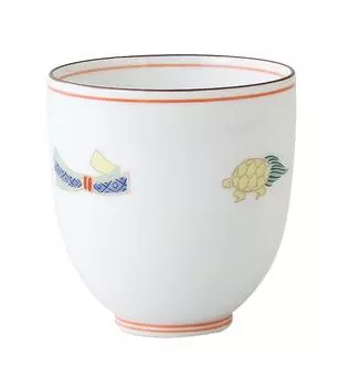 Чайная чашка Hasami Ware с узором «Сокровище», красная 98550 (Маленький) красный