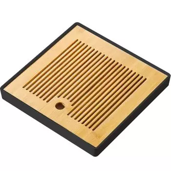 Чайная доска HIGHAWK из бамбука для хранения воды для чая и чая из смолы — это доска для слива чая, подставка, тарелка, тип, поднос, посуда, тарелка, подставка, хранение,