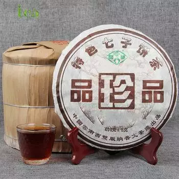 Чайная фабрика Пувэнь Yunya 2006 Pu er выдержанный чай в блинах Yunnan Qizi 400 г 400g