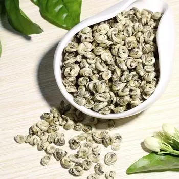 Чайная Фабрика Жасминовый Чай Маслосрезанный Жасмин Нефритовая Улитка Премиум Сильный Аромат