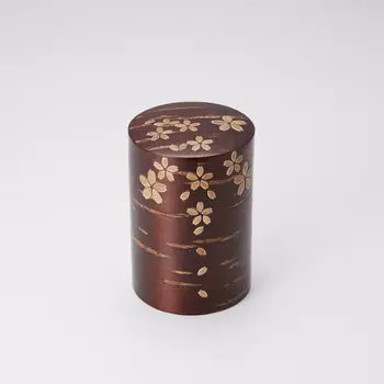 Чайница Tomioka Shoten Birch Crafts из натуральной кожи, цвет вишни, L 002073 коричневый