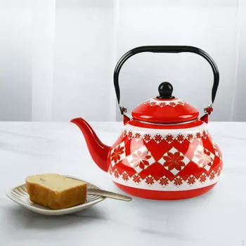 Чайник 2,5 л для использования на улице и в помещении красный