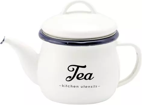 Чайник эмалированный Toyo Enamel Lilly White эмаль белый W18 (с ситечком) Размер приблизительно. D10.6 H12.5 LW-207 белый