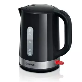 Чайник BOSCH TWK6A513 Черный Пластик/Нержавеющая сталь пластик, неокисляемый 2200 Вт 1,7 л