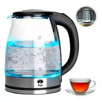 чайник чайник C/стеклянный чайник 2 л нержавеющая сталь. чайник none