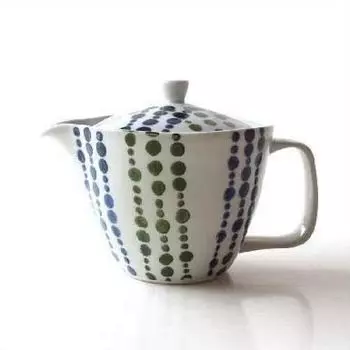 Чайник Чайник Керамика Милый Дизайн Сделано в Японии Arita Ware Двухцветный горшок-капля [msg3562] белый