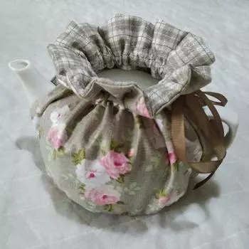 Чайник Чайник Уютный Шнурок Пылезащитный Чехол Колибри Цветы Узор Теплоизоляция Чайник Теплее для Женщин Украшение Дома Кухня Подарок A