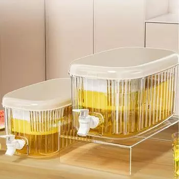 Чайник для холодной воды с краном, большой емкости 5,5 л, холодильник, диспенсер для напитков, домашний пластиковый кувшин для сока, диспенсер для воды, холодный чайник