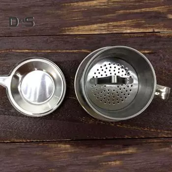 Чайник для капельного фильтра для кофе из нержавеющей стали во Вьетнамском стиле, чашка для заваривания кофе 50ml