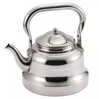 Чайник для кемпинга CAPTAIN STAG с широким горлом и полной емкостью для воды из нержавеющей стали, 1,5 л, UW-3583