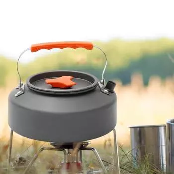 Чайник для кемпинга из алюминиевого сплава объемом 0,8/1,1/1,2 л, портативный, легкий, большой емкости, для путешествий, походов, пикников, кофеварка, чайник для чая A