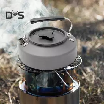 Чайник для кемпинга из алюминиевого сплава объемом 0,8/1,1/1,2 л, портативный, легкий, большой емкости, для путешествий, походов, пикников, кофеварка, чайник для чая A