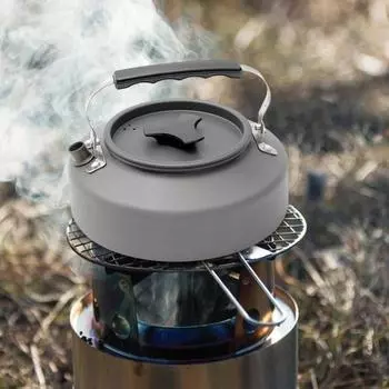 Чайник для кемпинга из алюминиевого сплава объемом 0,8/1,1/1,2 л, портативный, легкий, большой емкости, для путешествий, походов, пикников, кофеварка, чайник для чая B