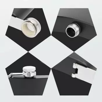 Чайник для масла с защитой от царапин, гладкая поверхность, компактный толстый винный чайник из нержавеющей стали, уличный чайник чёрный