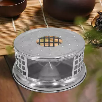 Чайник для подогрева чая из нержавеющей стали, полая свеча, нагреватель для офиса