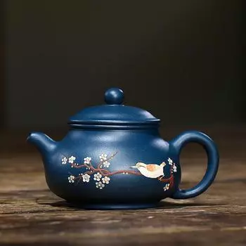 Чайник для заваривания чая Исин, фильтр из фиолетовой глины, чайник для красоты, сырая руда, лазурная грязь, ручная работа, бутик, чайная утварь, подарки, аутентичные, 230 мл 230ml