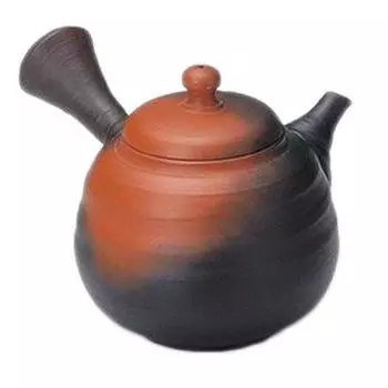 Чайник для заваривания в форме изогнутой печи Tokoname Ware Masanori 9 4-282 Нет. АМ-Т545 чёрный