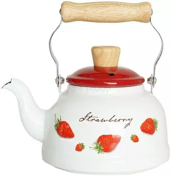 Чайник Fuji Enamel Strawberry 1,6 л STB-1,6K белый