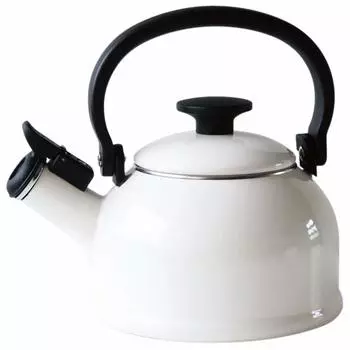 Чайник Fuji Enamel Whistle Kettle IH совместимый Cotton White 1.6L CTN-1.6WK.W белый