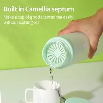 Чайник герметичный уплотнительное кольцо пылезащитный чехол прозрачный портативный для спорта на открытом воздухе бутылка для воды бутылка для питья фруктового лимонного сока 600ml матово-белый