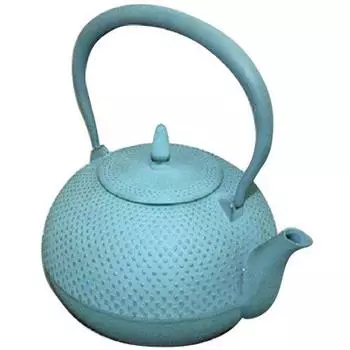 Чайник Ikenaga Iron Works Iron Kettle, произведенный в Японии, совместим с IH Nanbu Ironware Shackle, зеленый бамбук, 1,2 л