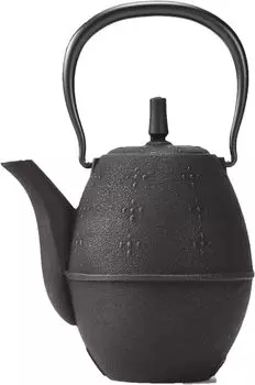 Чайник Iwachu для риса с черной эмалью внутри Nambu Ironware 12087 0,6 л