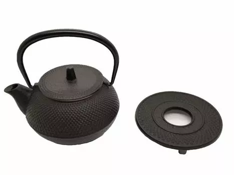 Чайник Iwachu Iron Kettle Teapot 3 Type New Arale Set Black Baked No Enamel Direct Fireable Nanbu Tekki 16105 0.32L