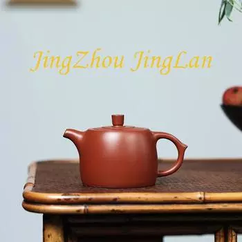 Чайник из фиолетовой глины ручной работы на 220 мл с оригинальной шахтой Дахунпао, чайник Jingzhou Jinglan Pao, бытовой чайный сервиз кунг-фу 220ml красный