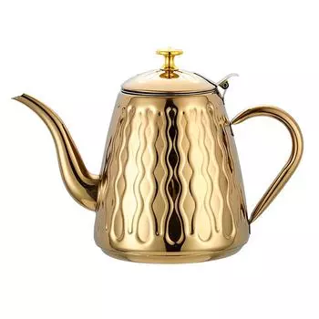 Чайник из нержавеющей стали 1,5/1,8 л с фильтром, индукционная плита, газовая плита, чайник, золотой, серебряный, кухонный, большой емкости