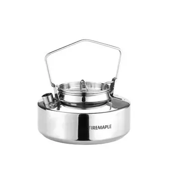 Чайник из нержавеющей стали Antarcti, уличный чайник из нержавеющей стали, кухонная утварь для кемпинга, совместимая с открытым огнем, подлинный 0,6 л [японский продукт]