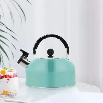 Чайник из нержавеющей стали Бытовая индукционная плита Газовая плита Нагревательный чайник Заварочный чайник Походы на природу Кемпинг Высокоемкостный чайник красный