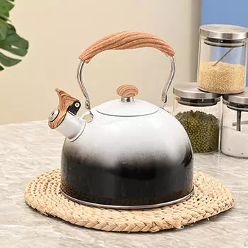 Чайник из нержавеющей стали для приключений на природе чёрный