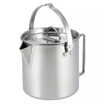 Чайник Kakusei, кастрюля из нержавеющей стали, полная емкость для воды 1,2 л, соответствующая емкость 0,7 л, подходит для газового баллона, память в комплекте, сумка для кемпинга на открытом воздухе