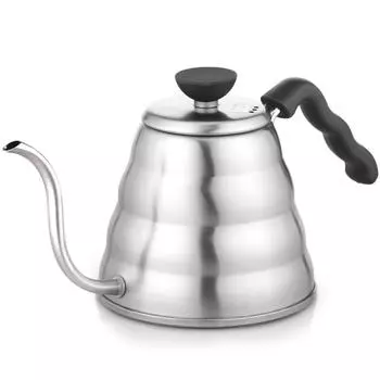 Чайник капельный HARIO V60 Hairline Silver практичный 800 мл совместим с произведенным в Японии Gas/IH VKB-120HSV