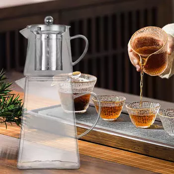 Чайник Комбинированный стеклянный кувшин Чайник Чайник для церемонии Сбор Домашний Medium