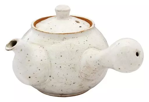 Чайник Mino Ware емкостью около 460 мл, белый с железным напылением, с презентацией, сделано в Японии Shigeyasu Ohno (Приходит коробка) 134-0033 белый