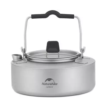 Чайник Naturehike Direct Store, походный чайник из титана, совместимый с открытым огнем, легкий, компактный, 0,8 л