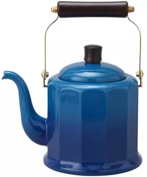 Чайник Nodahoro эмалированный, совместимый с газом, произведен в Японии, королевский классический синий, 2,0 л, Fire/IH RCL-50KBL синий