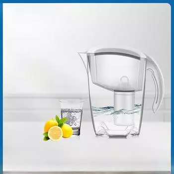 Чайник-очиститель воды Sugren для дома с фильтром из активированного угля для непосредственного питья 2.5L (White)