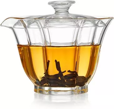 Чайник Pokaro Tea Mini с термостойкой крышкой и полной емкостью для воды для одного человека. Поставляется со встроенным ситечком для чая, и вы можете добавлять воду несколько раз. чистый