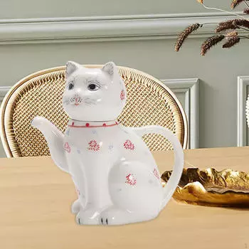 Чайник с мультяшным котом, посуда для напитков, многоразовый контейнер для сока, керамический графин для воды