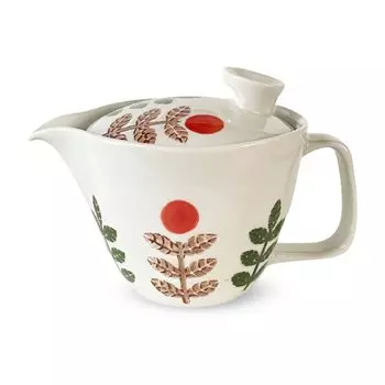 Чайник с ситечком для чая 240 мл на 1-2 персоны, посуда Hasami, сделано в Японии, Ping Pong Mom Pot S, красный J-kitchens красный