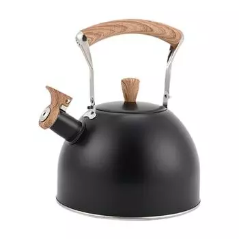 Чайник со свистком и крышкой для носика для чая/кофе, идеально подходит для использования на кемпинговой кухне зелёный