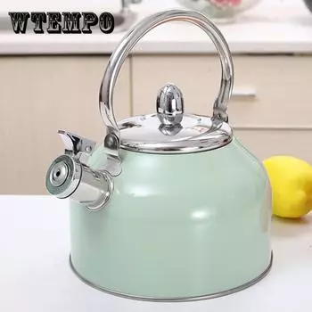 Чайник со свистком из нержавеющей стали для всех плит 2.5L