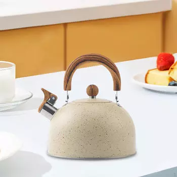 Чайник со свистком объемом 2,8 литра для плиты, чая, кофе, молока, пикника на открытом воздухе,